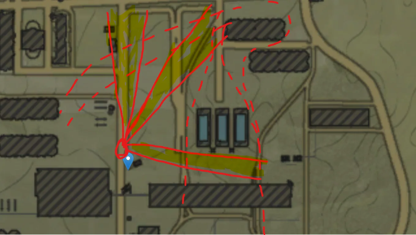 Tactical position on AbandonedFactory