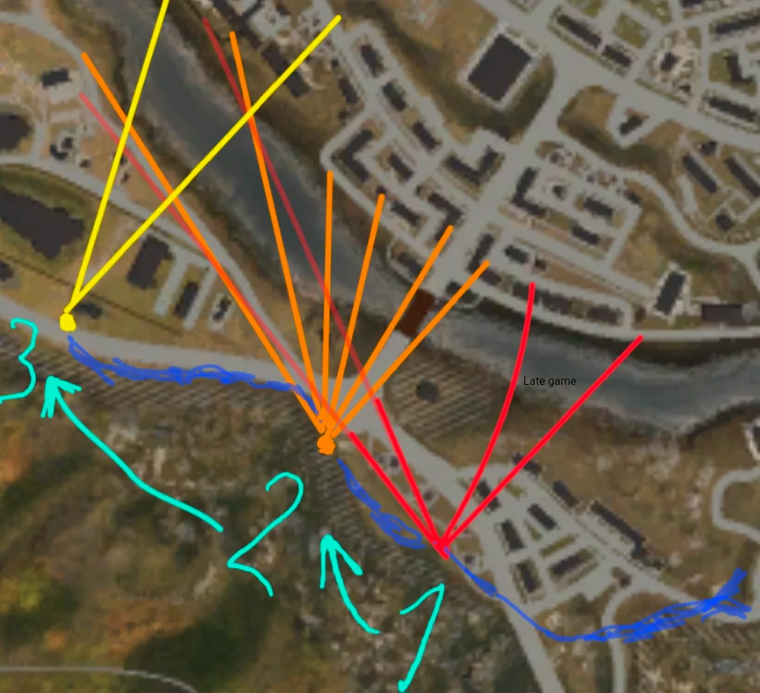 Tactical position on AbandonedTown