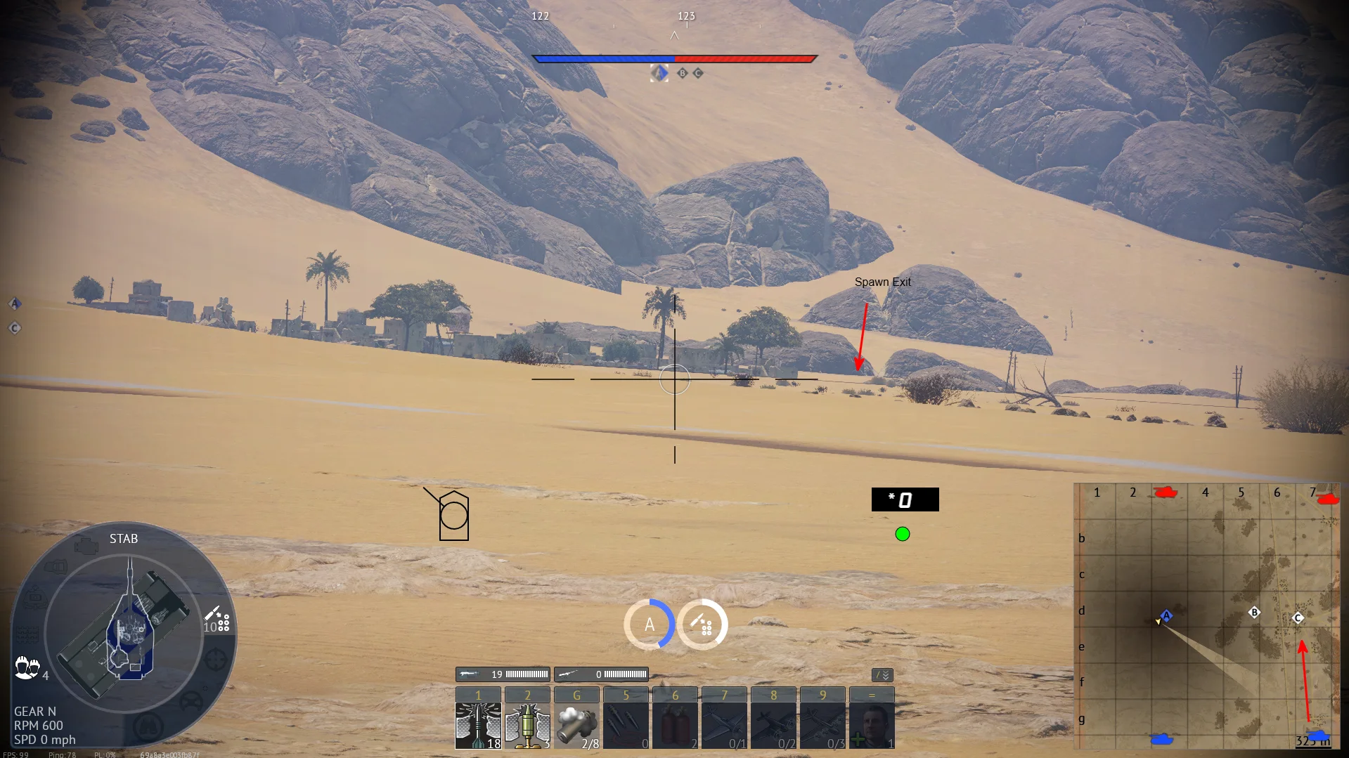 Tactical position on SandsOfSinai