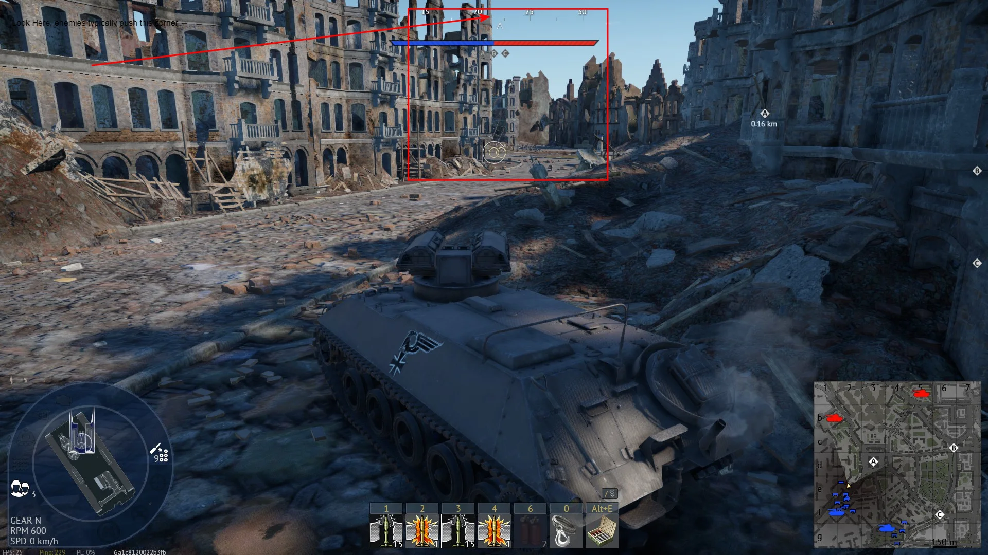 Tactical position on AdvanceToTheRhine