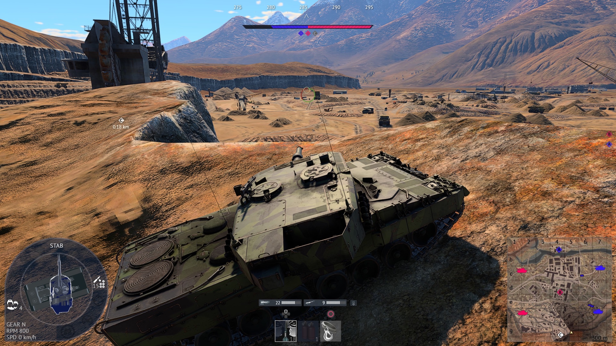 Tactical position on GoldenQuarry