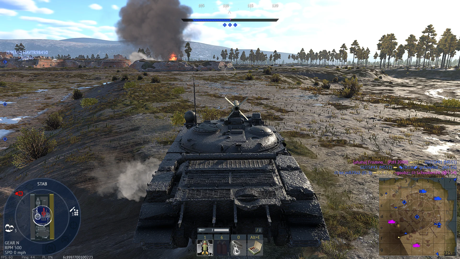 Tactical position on WhiteRockCastle