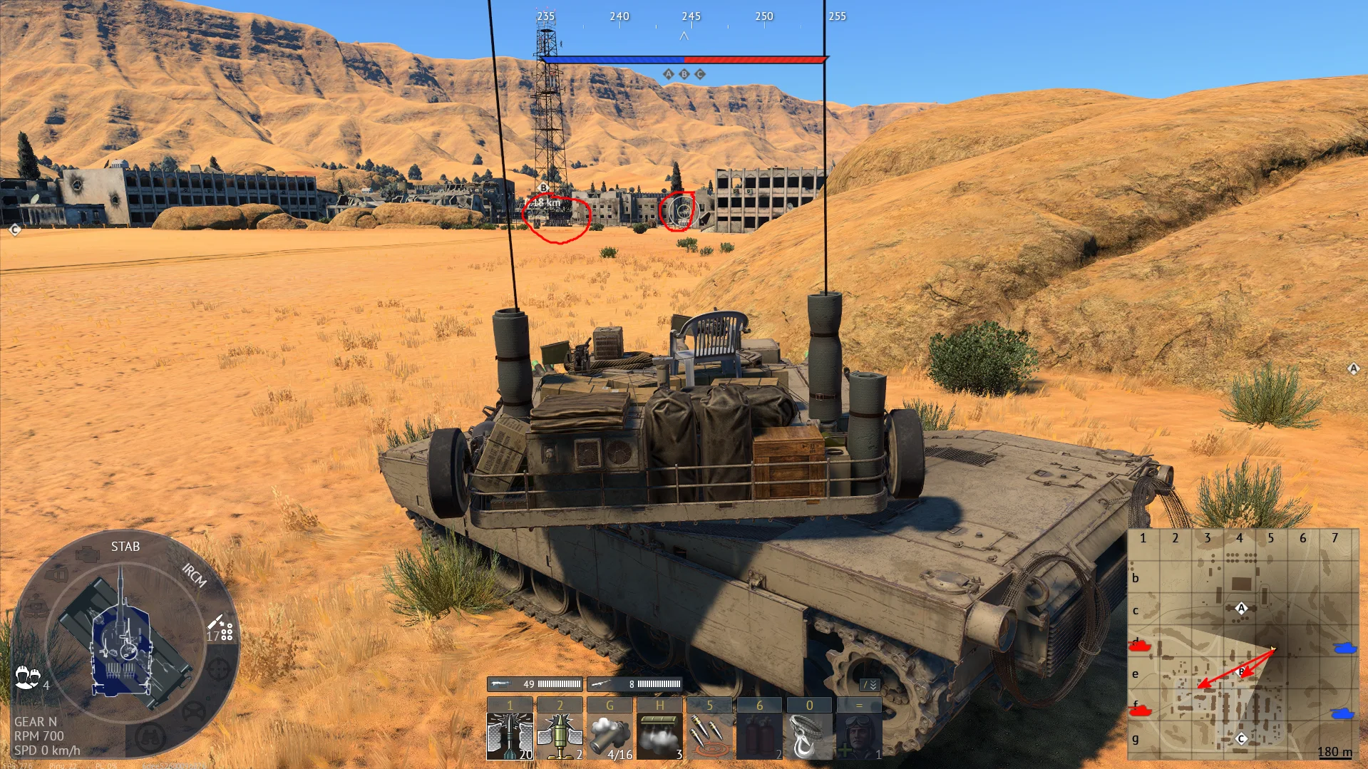 Tactical position on MiddleEast