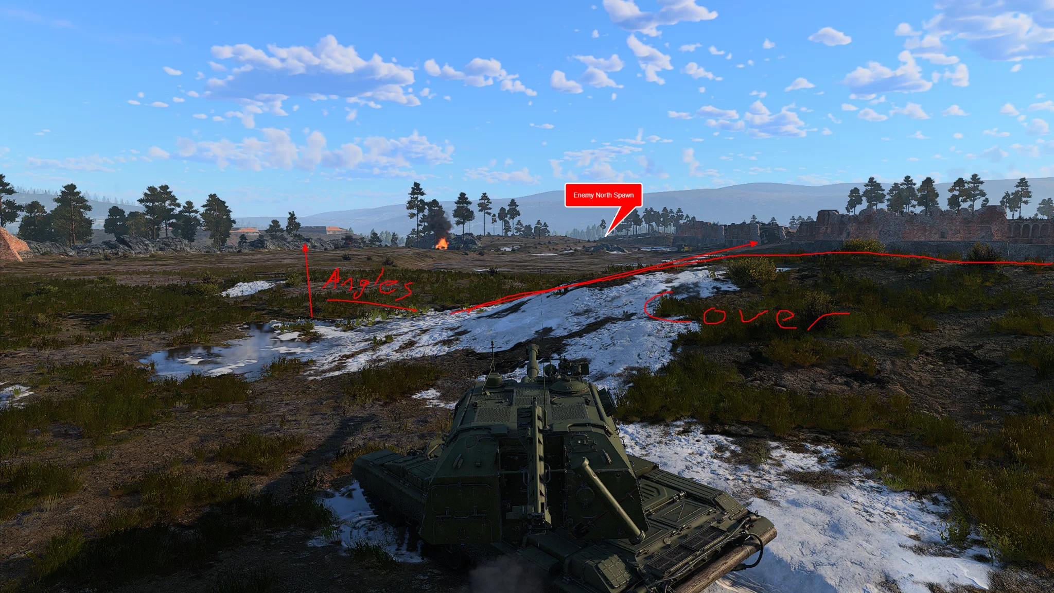 Tactical position on WhiteRockCastle