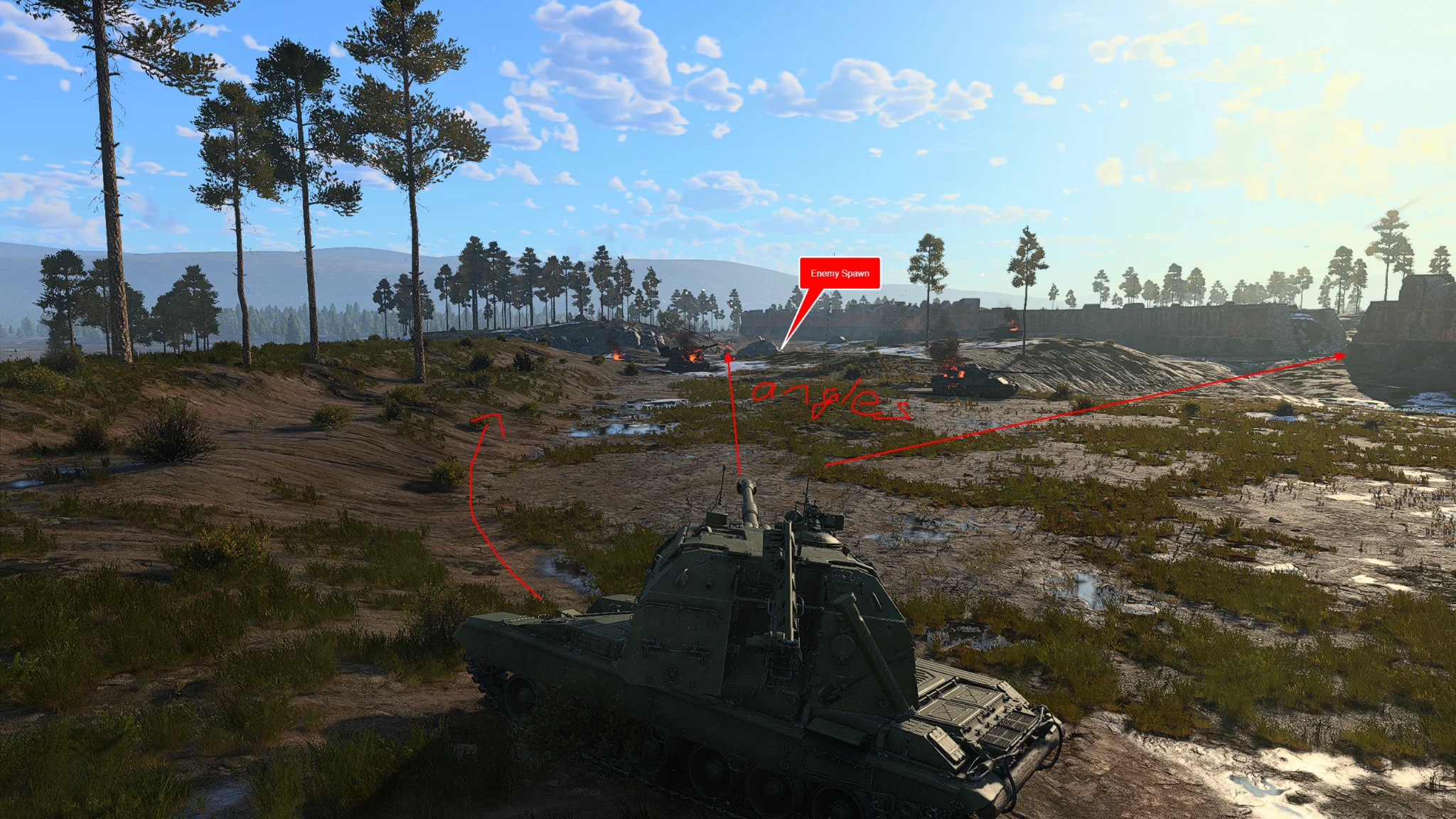 Tactical position on WhiteRockCastle