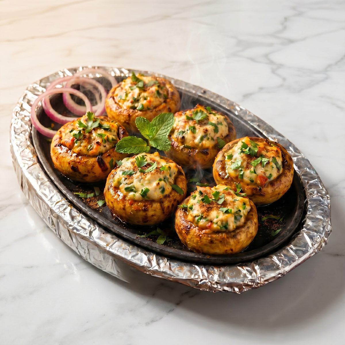 Stuffed Mushroom Tikka