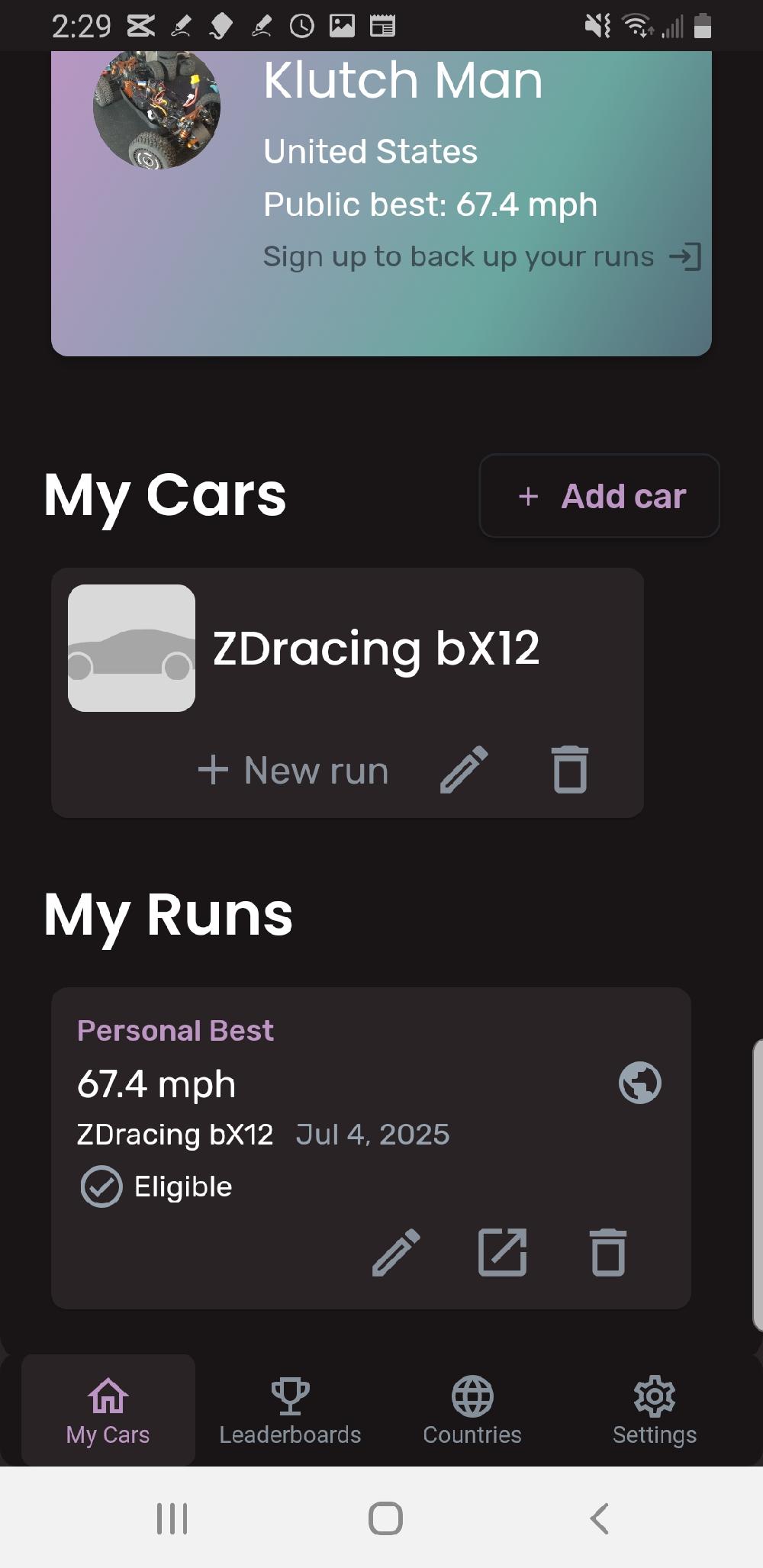 ZDracing bX12 run photo