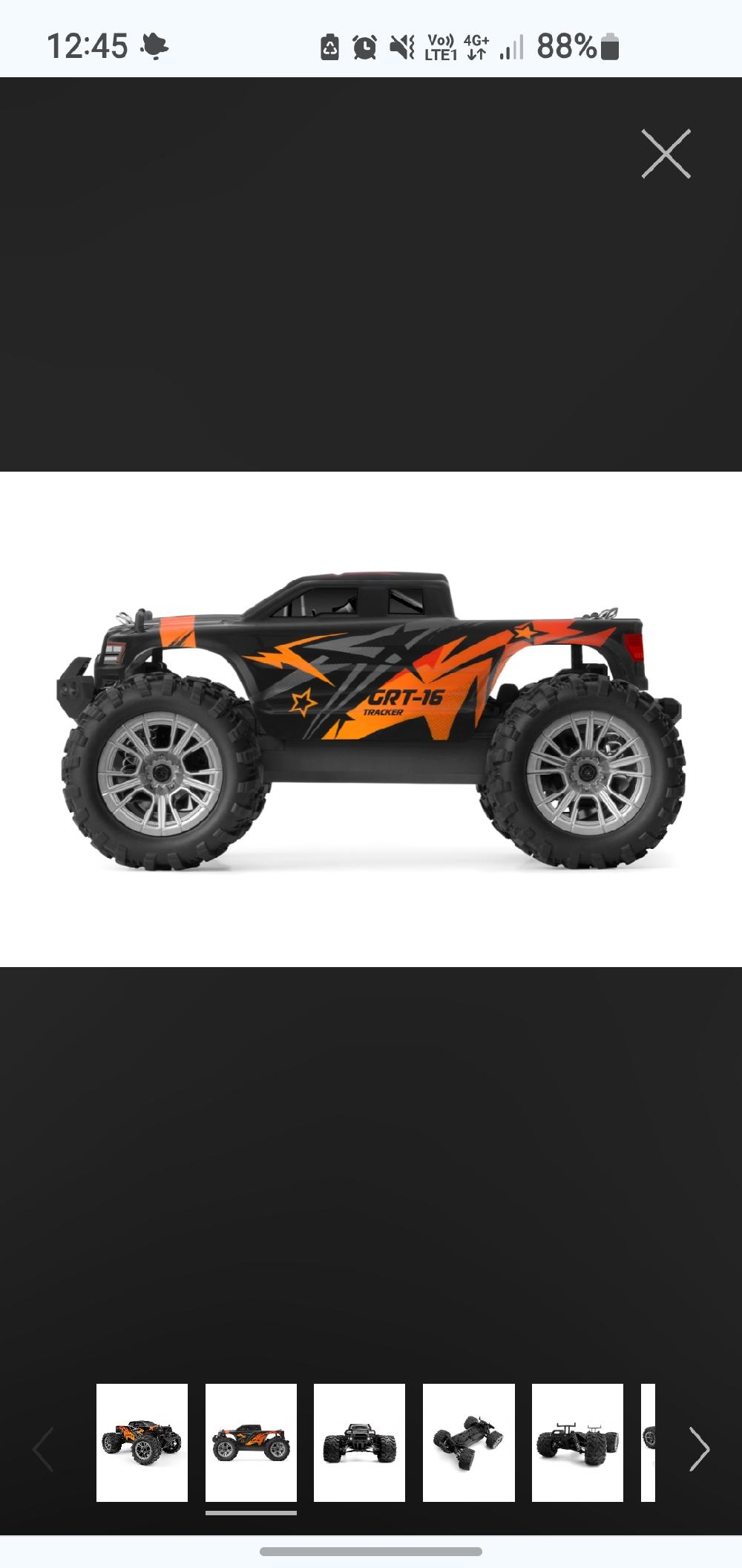 KAVAN GRT-16 Tracker 4WD Monster Truck run photo