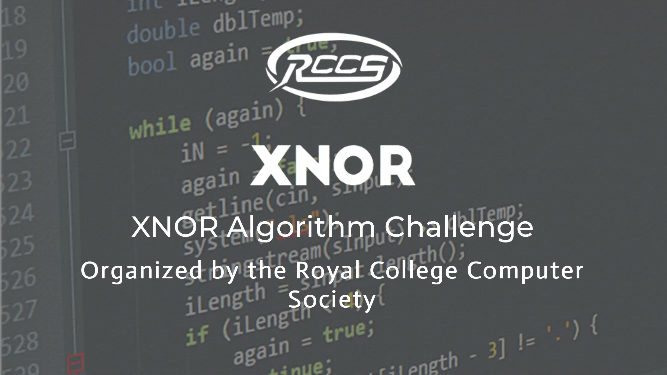 XNOR – Algorithm competition 2018