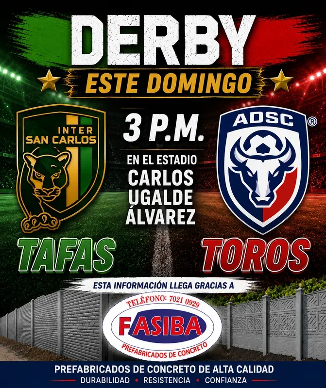 ¿TAFAS O TOROS, A QUIÉN LE VA?   POR PRIMERA VEZ EN LA HISTORIA, DERBI SANCARLEÑO EN LA PRIMERA DIVISIÓN DE COSTA RICA