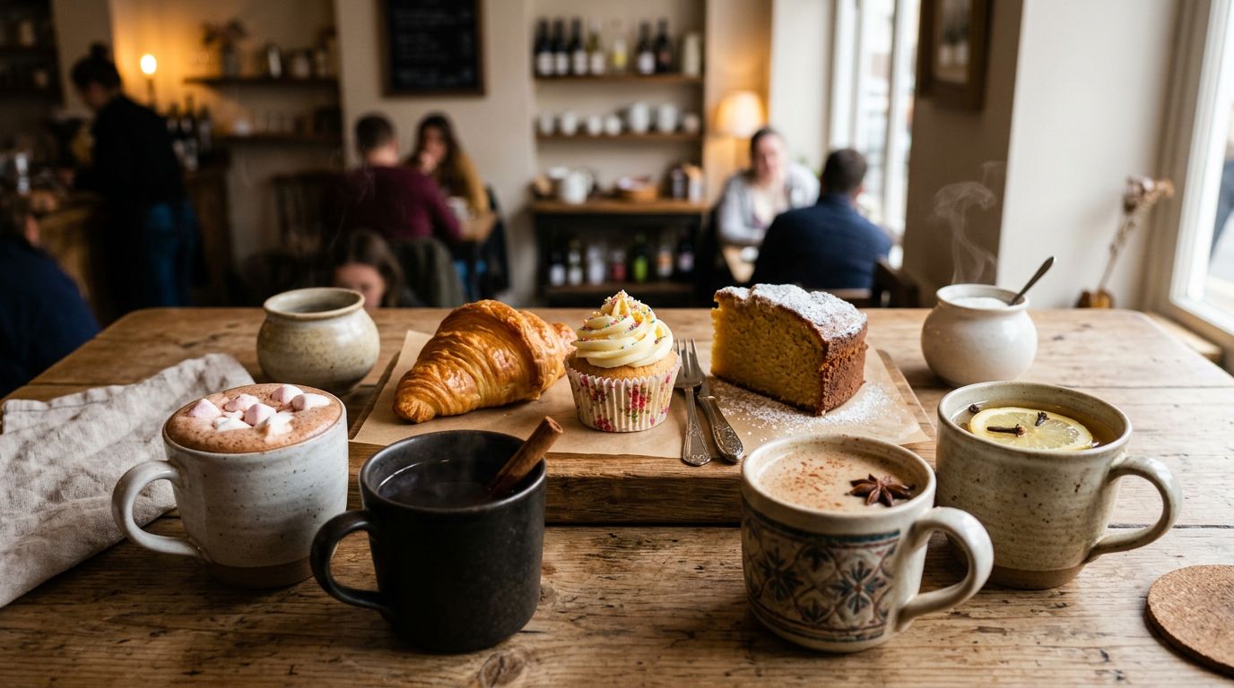 Other Hot Drinks + Croissant/Cup Cake/Butter Cake