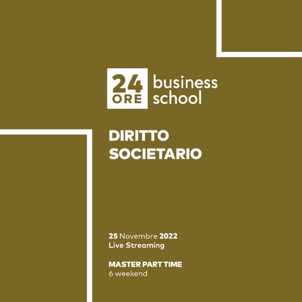 Alessandro Manico spoke as a lecturer at the Master's course "Corporate Law" organised by 24ORE Business School to discuss the topic of financing systems and capital aspects of joint-stock companies.