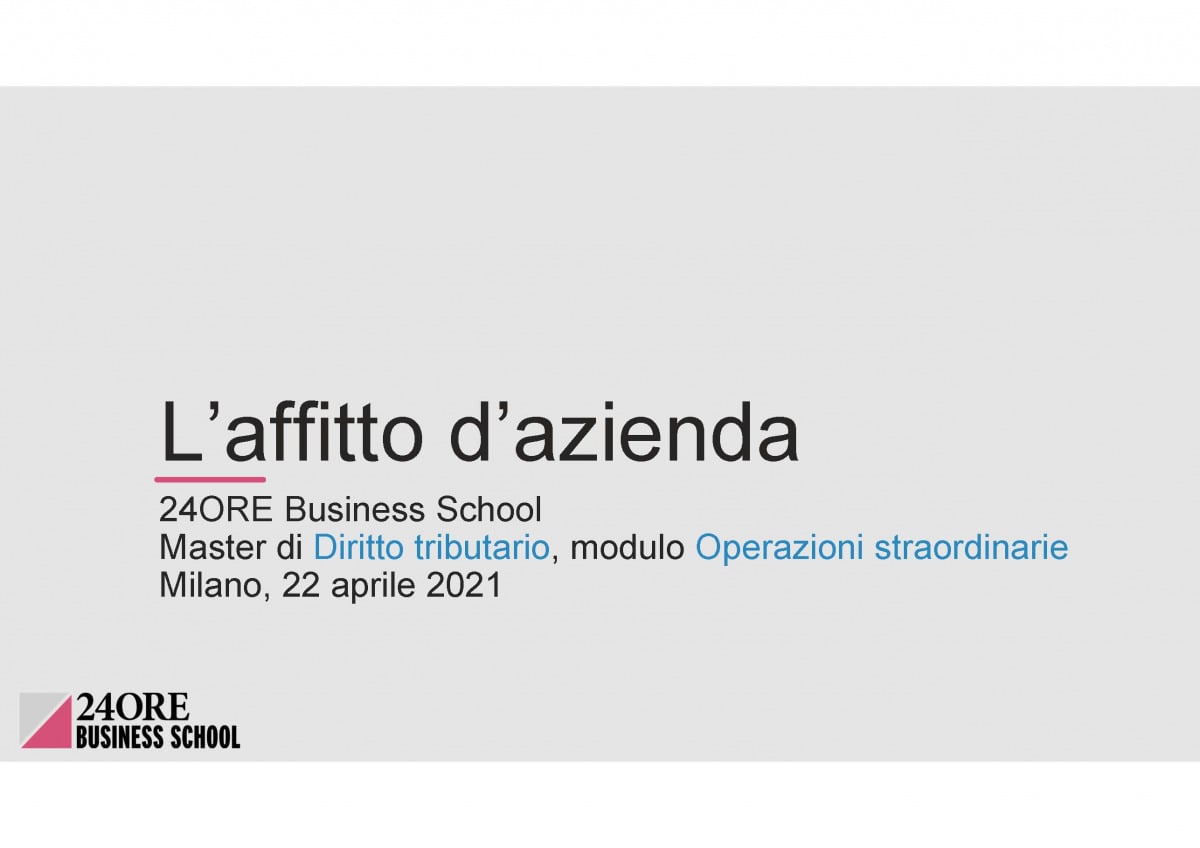 Andrea Bolletta, Libera Martini e Francesca Bassoli relatori al Master di Diritto Tributario organizzato dalla 24ORE Business School