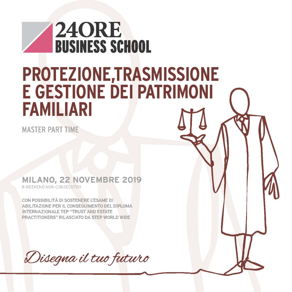 Gianmarco di Stasio and Annalisa Domizi will be speakers at the master's program "Protection, Transmission, and Management of Family Wealth" organized by the 24ORE Business School.