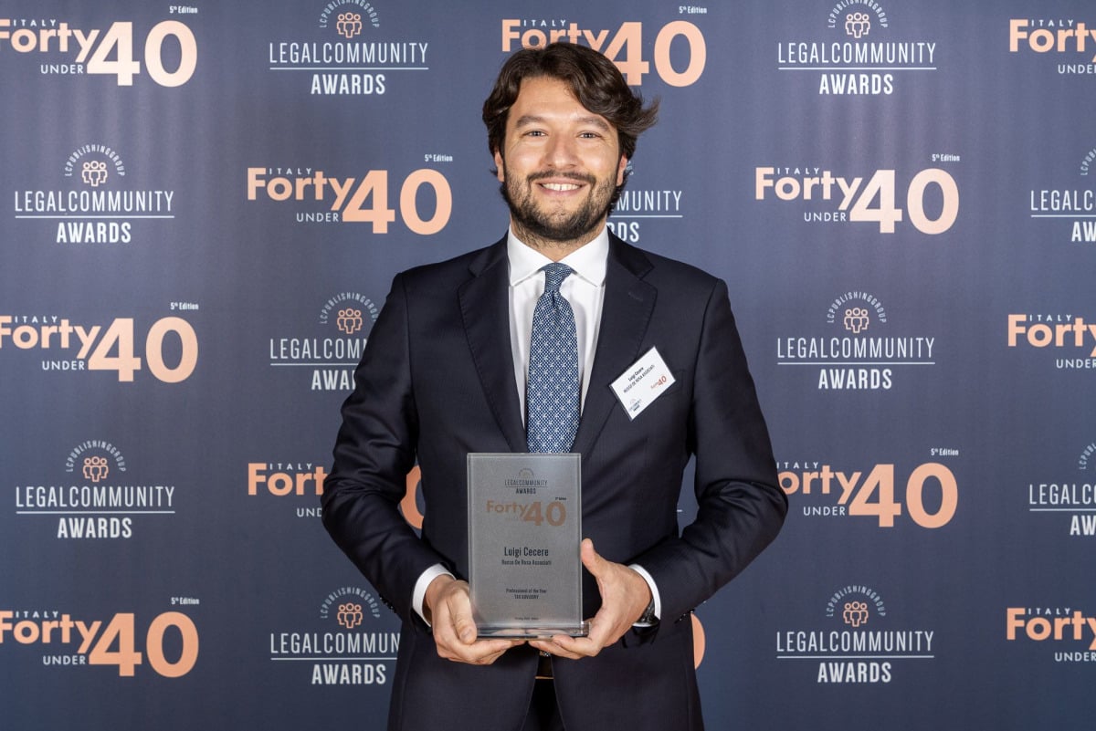 Luigi Cecere premiato come “Professional of the Year” nella categoria "Tax Advisory"