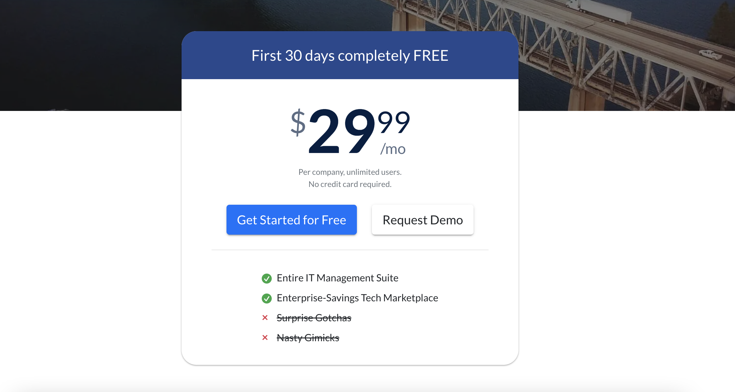 Pricing Page