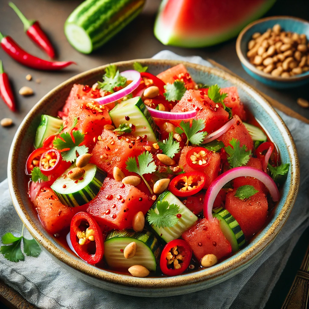 Szechuan Spiced Watermelon Salad