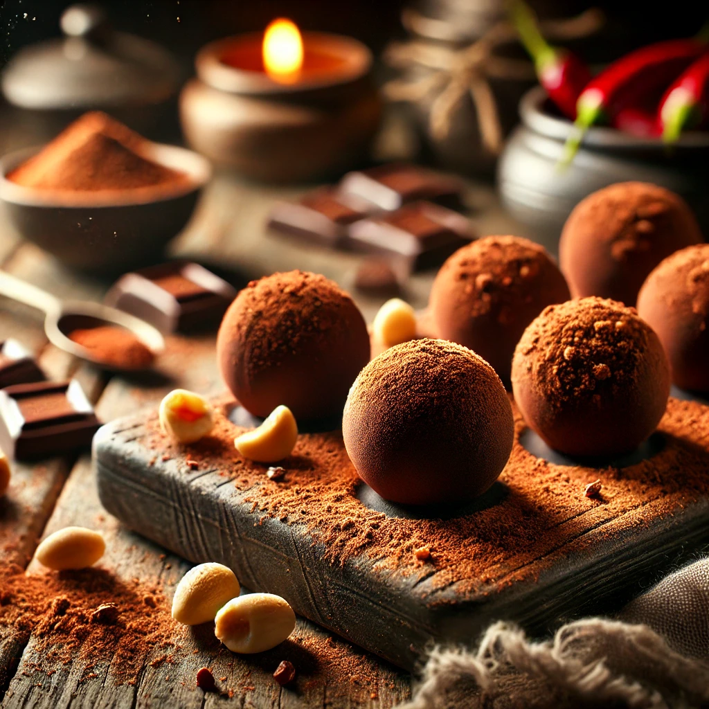 Szechuan Spiced Chocolate Truffles