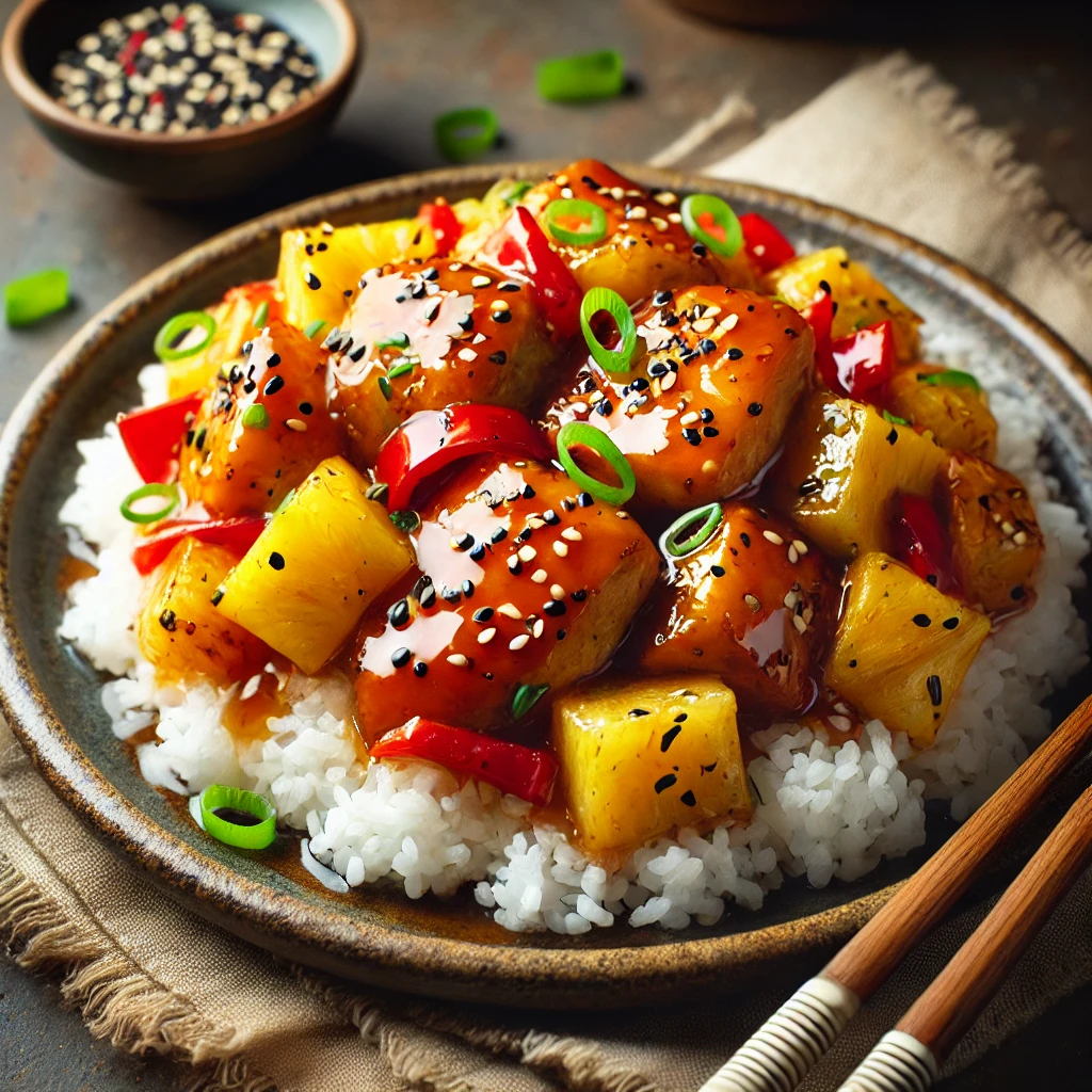 Spiced Pineapple Teriyaki Chicken