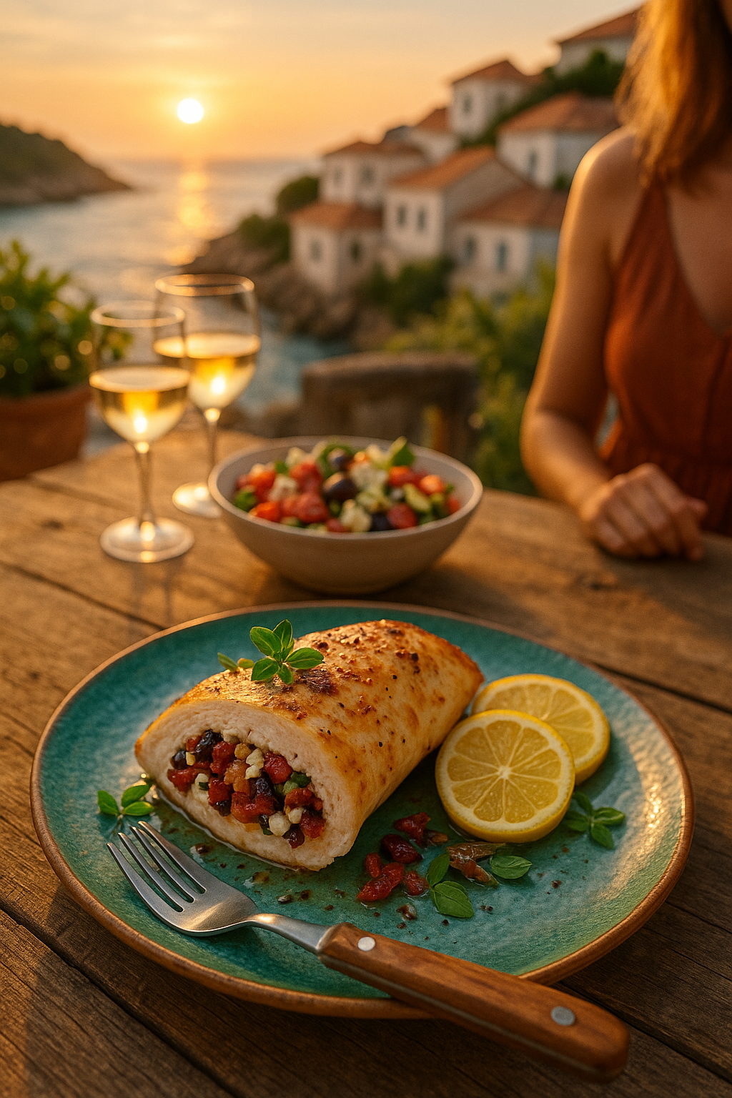Sundried Tomato & Olive Mediterranean Stuffed Chicken Breast