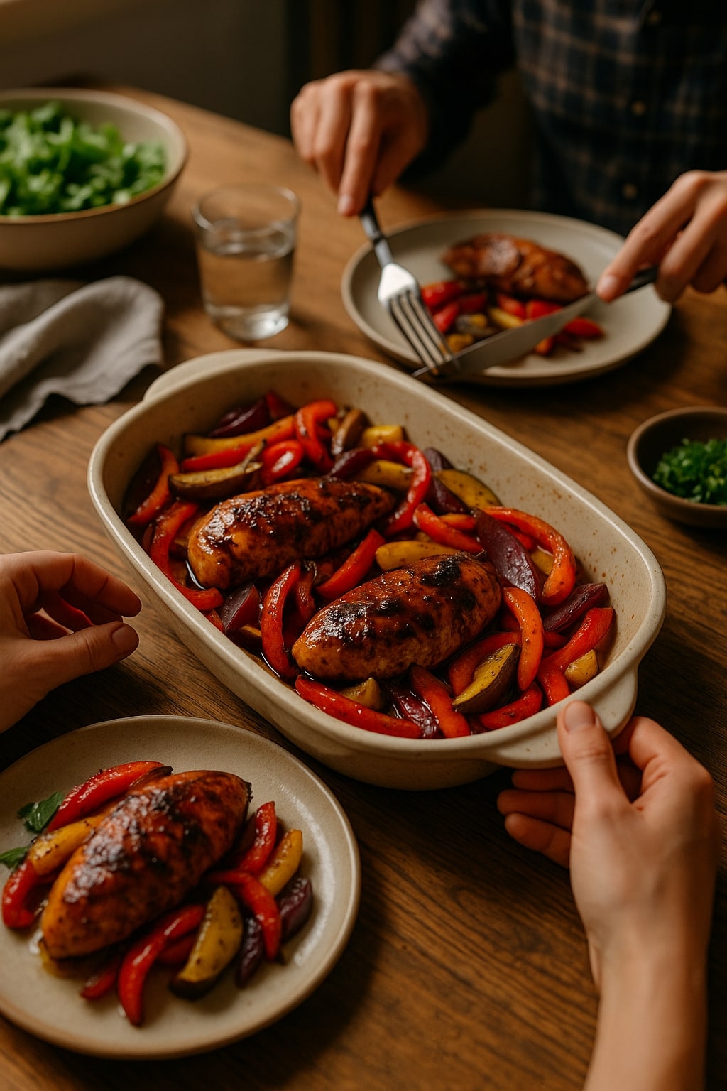Balsamic Glazed Chicken with Roasted Vegetables