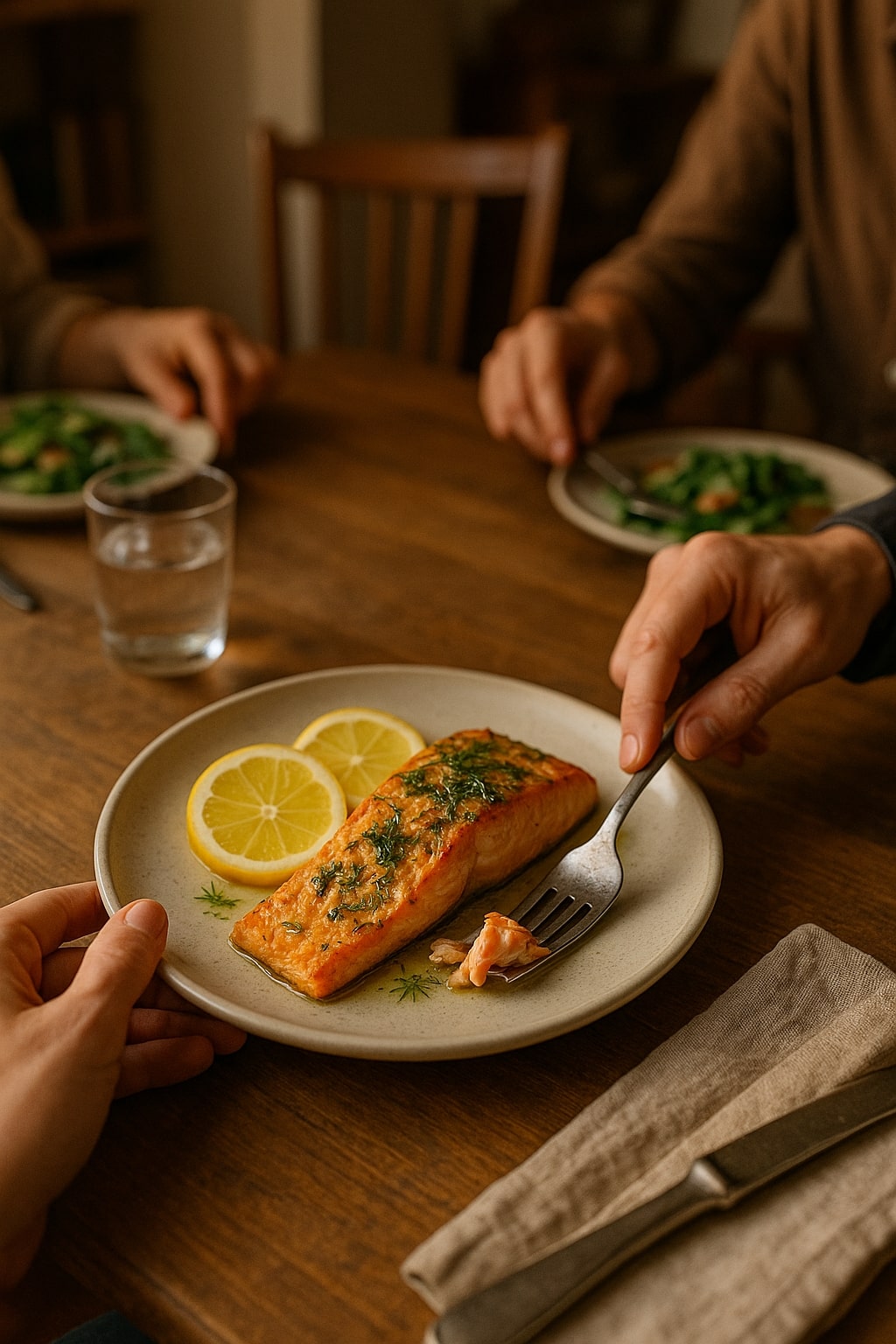 Lemon Garlic Herb Roasted Salmon