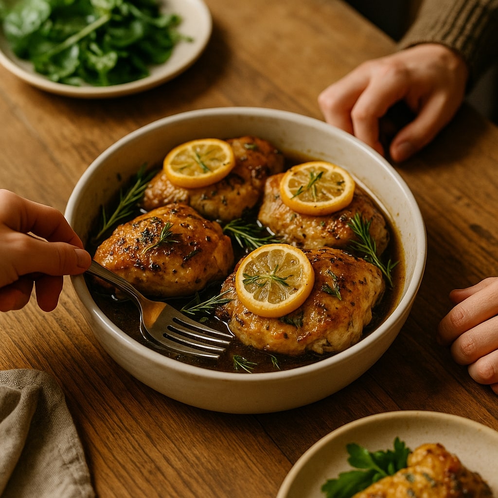 Lemon Garlic Herb Roasted Chicken