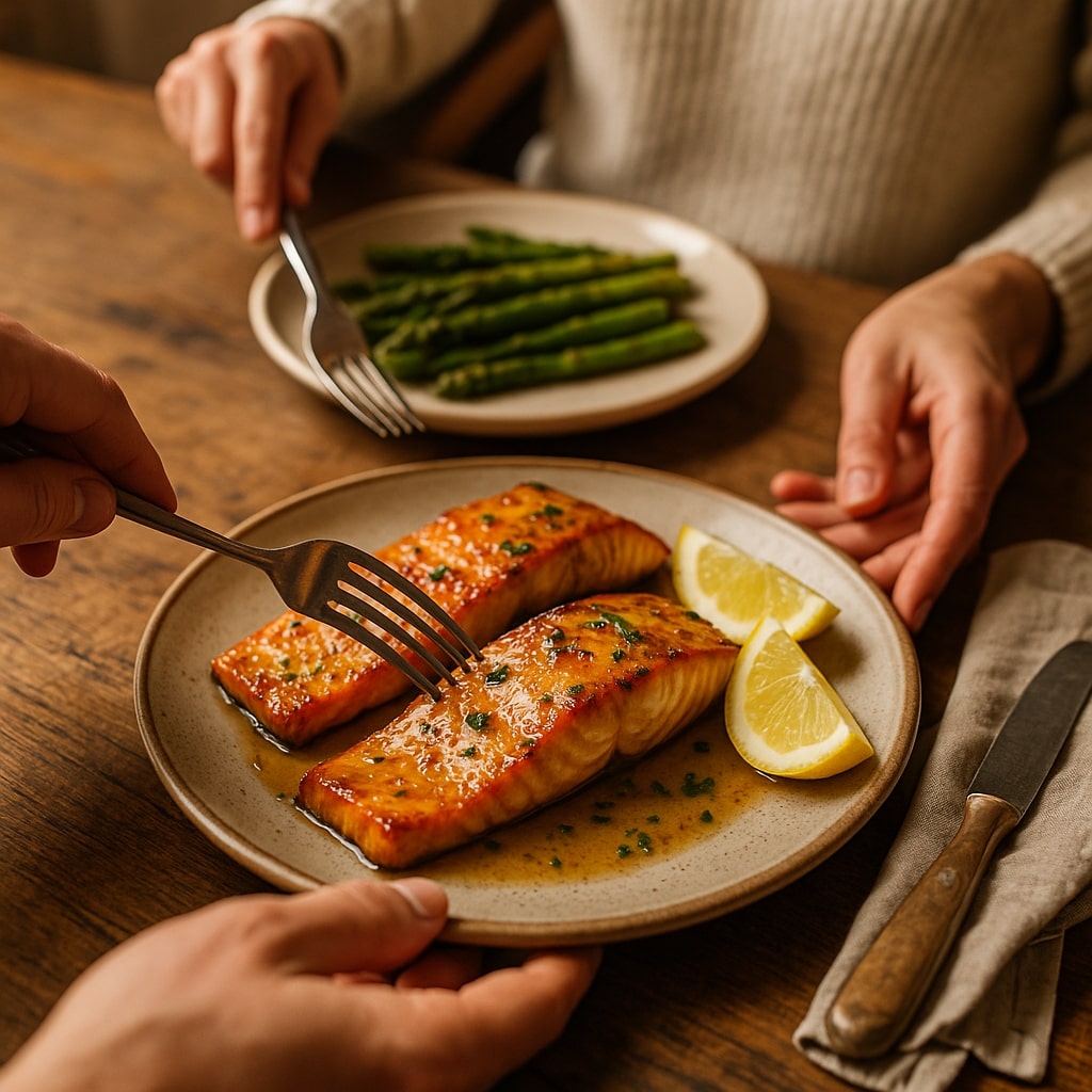Honey Mustard Glazed Salmon
