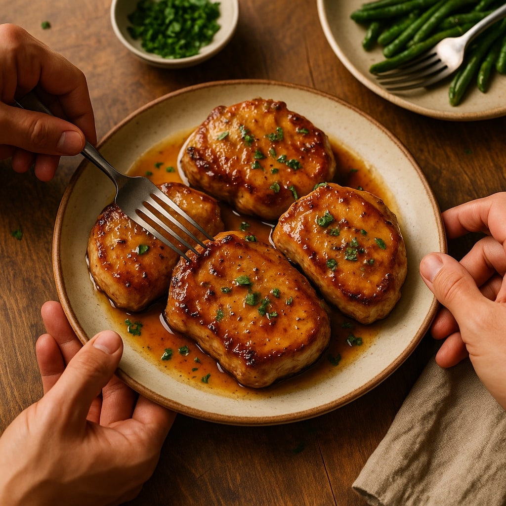 Honey Mustard Glazed Pork Chops