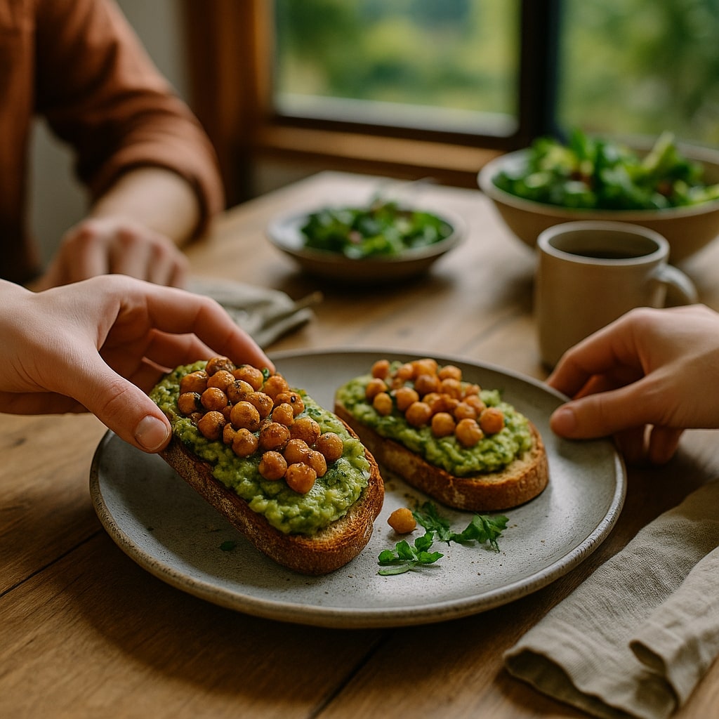 Crispy Chickpea & Avocado Toast