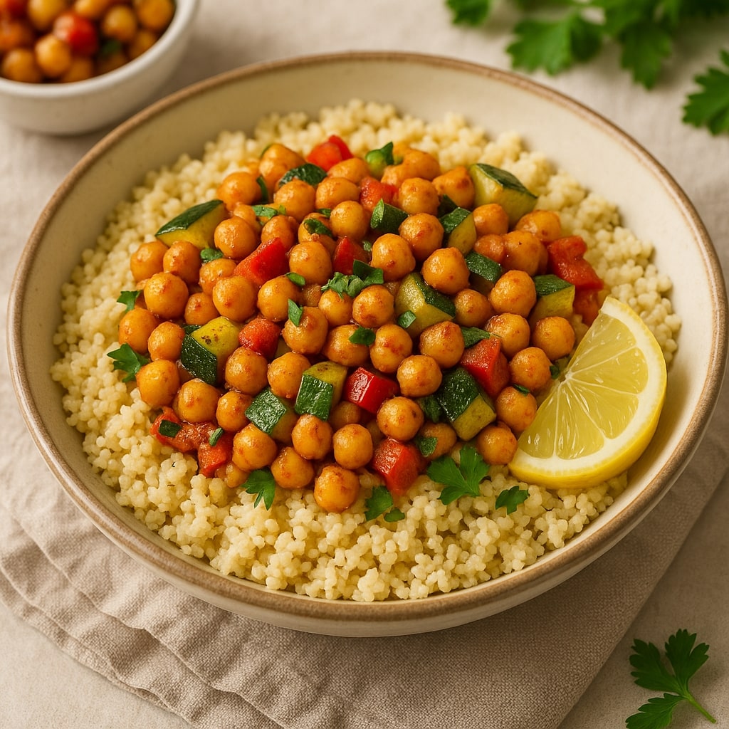 Mediterranean-Inspired Spiced Couscous Bowl