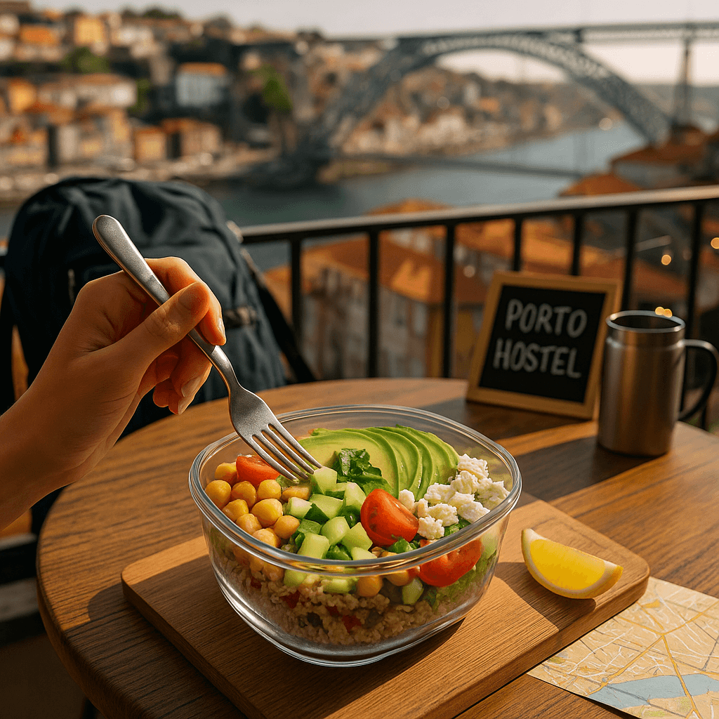 Hostel Balcony Bowl: Quinoa-Chickpea Travel Medley