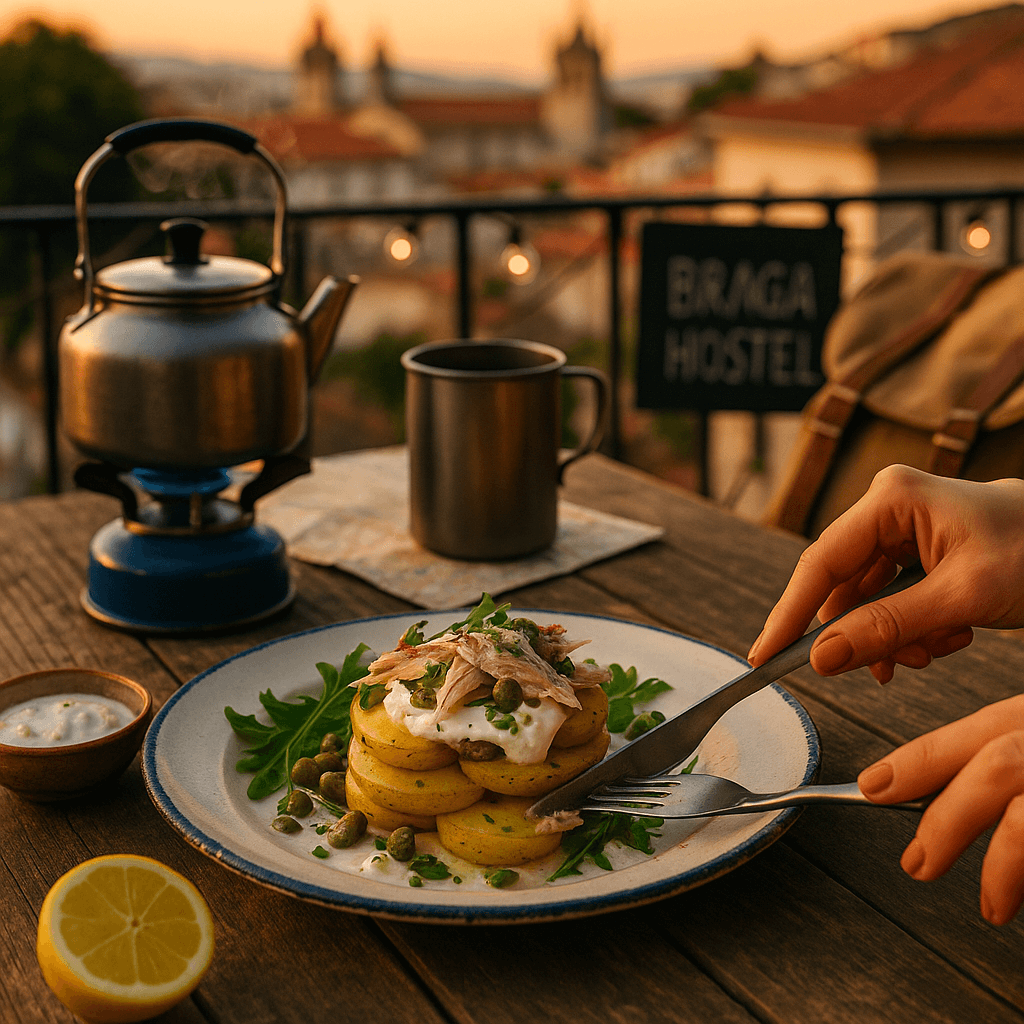 Quick Mackerel & Warm Potato Stack for Hostel Evenings