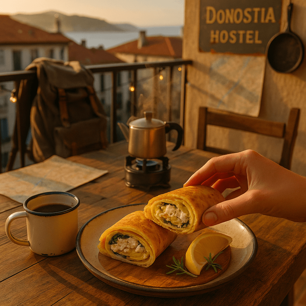 Rolling Sunrise Frittata Wrap