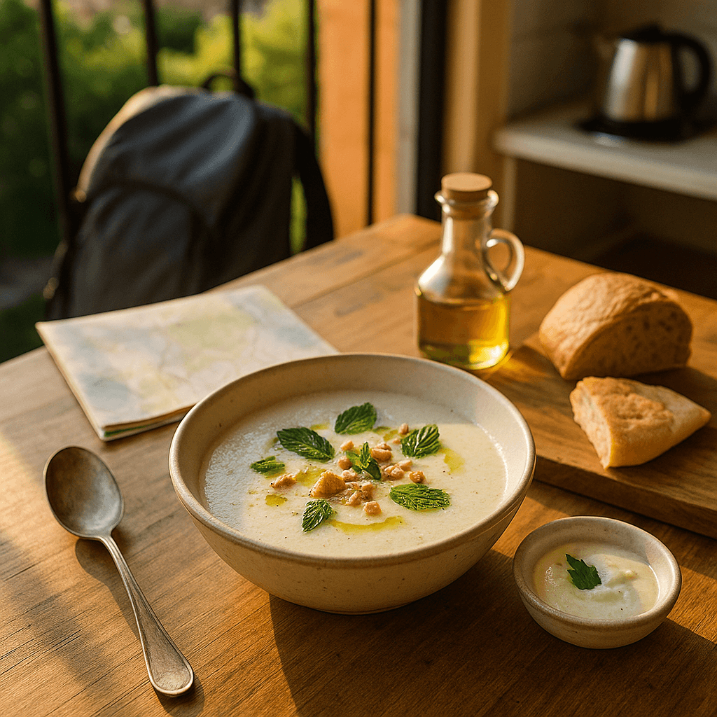 Ajo Blanco Traveler: Chilled White-Bean & Almond Soup