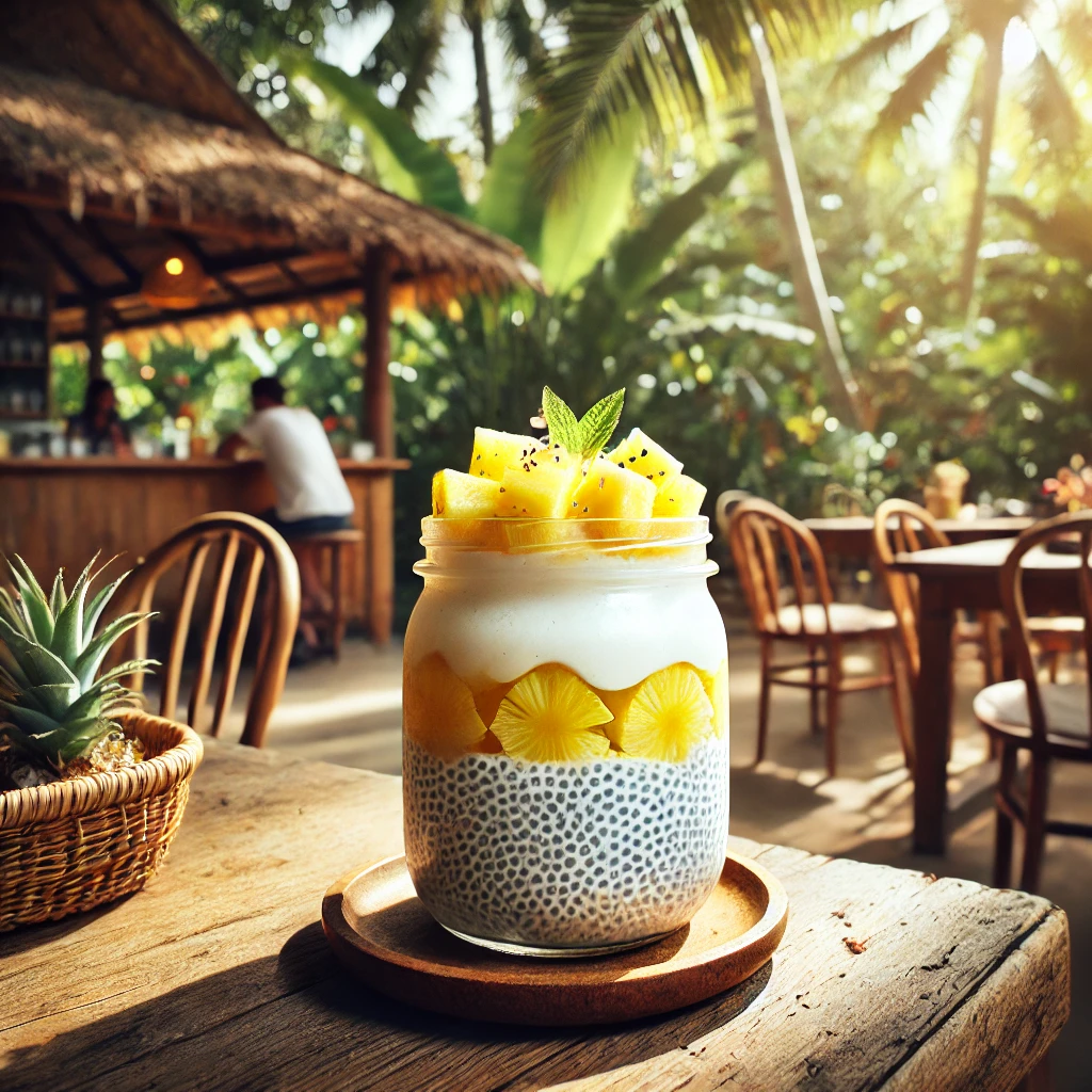 Tropical Pina Colada Chia Pudding