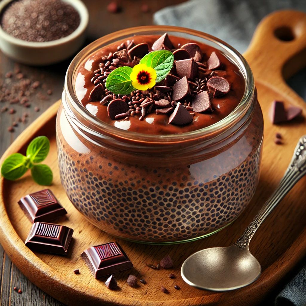 Chocolate Carob Chia Pudding