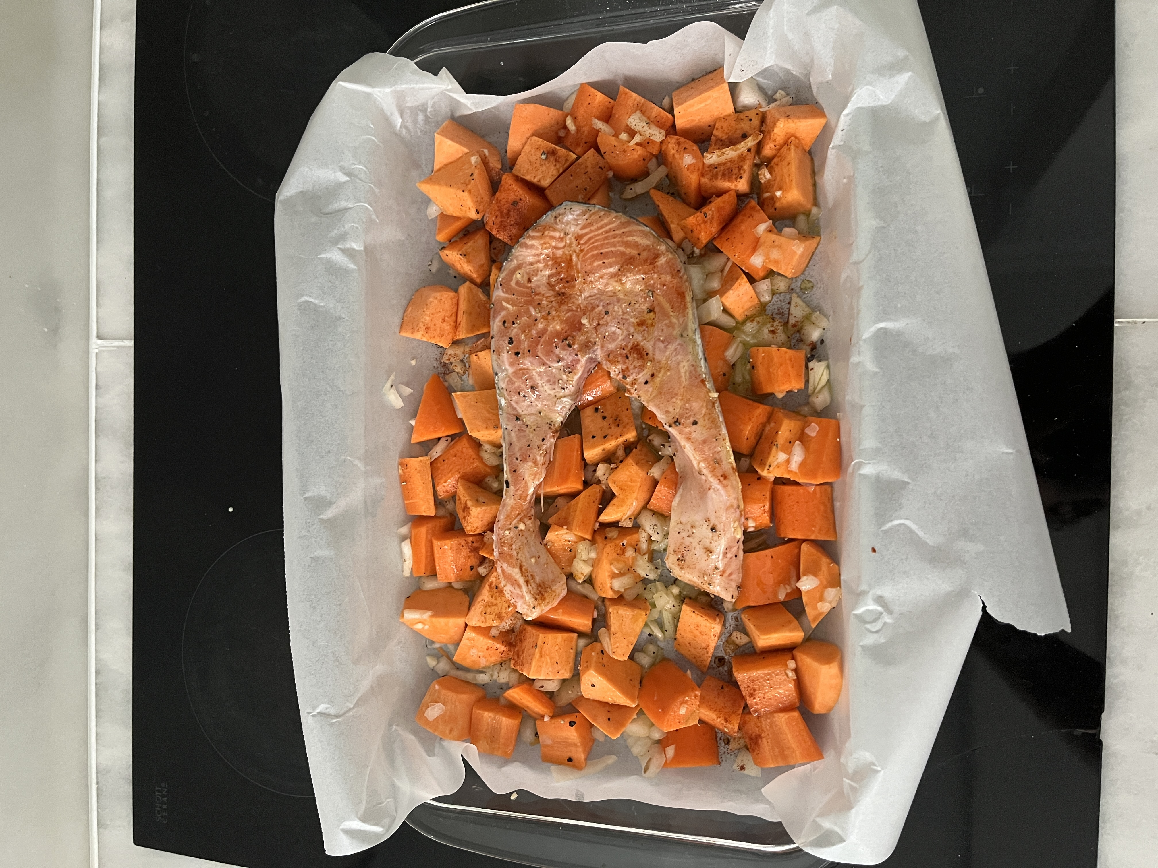Salmon Sweet Potato Hash