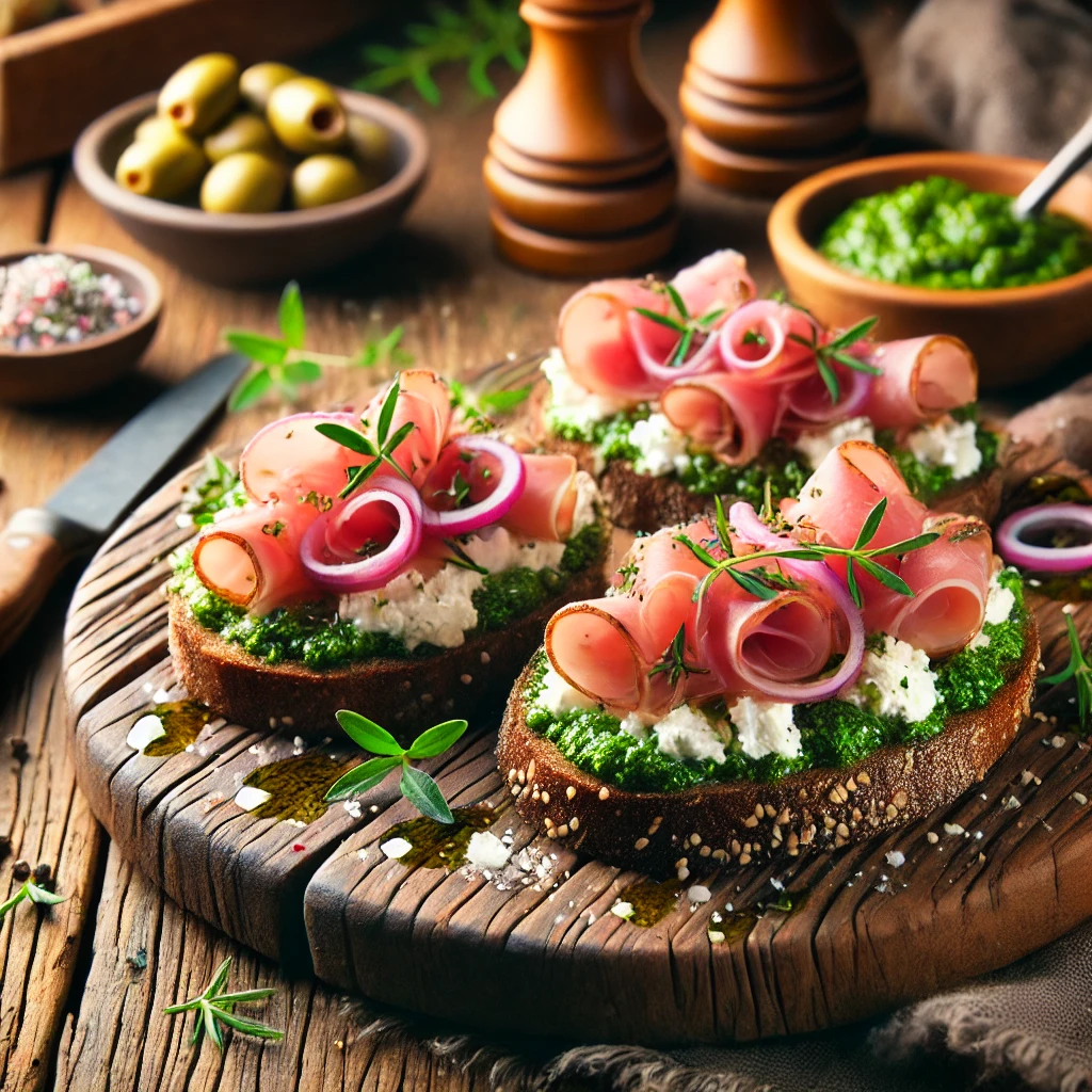 Mediterranean Breakfast Bruschetta