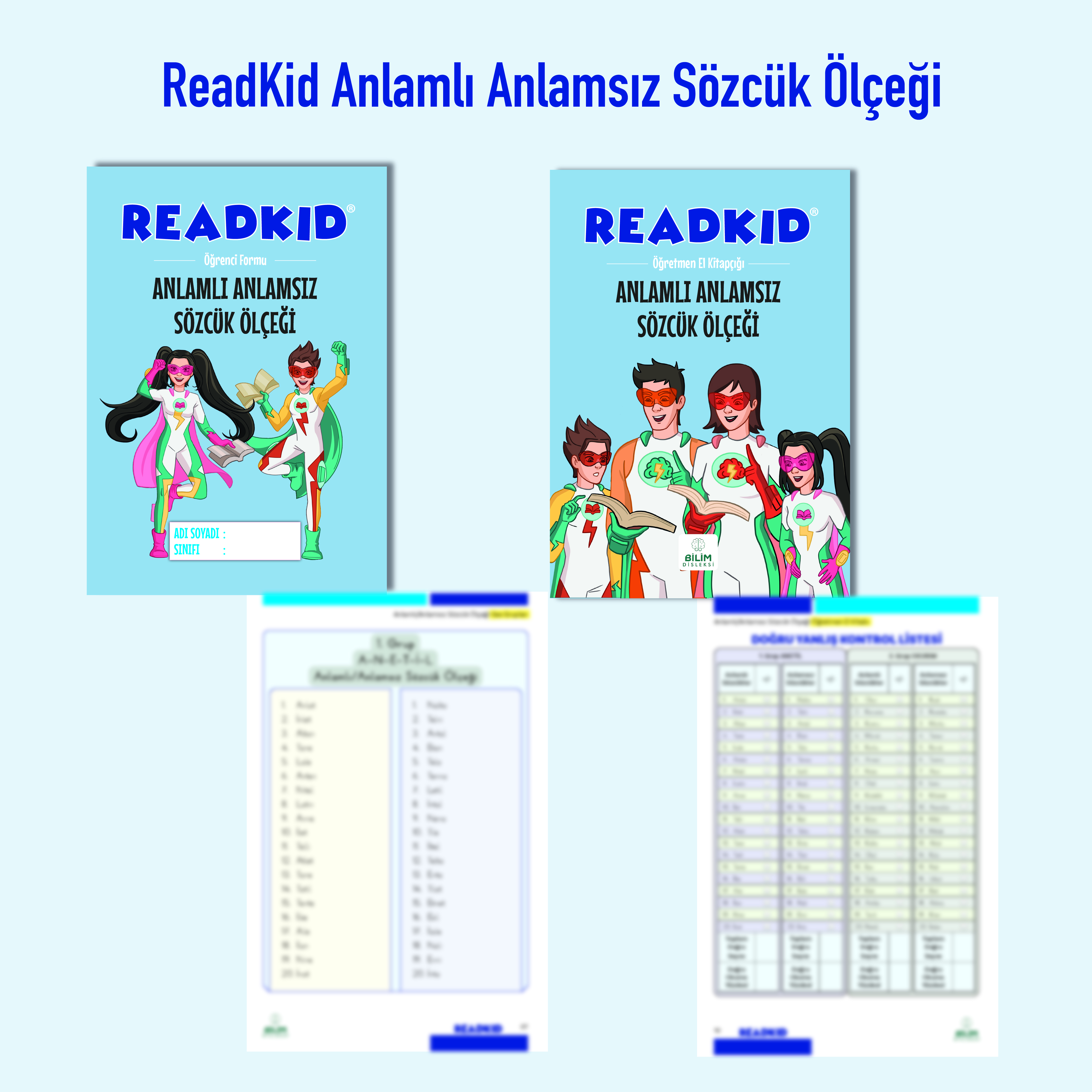 Anlamlı- Anlamsız Sözcük Ölçeğimen Formu