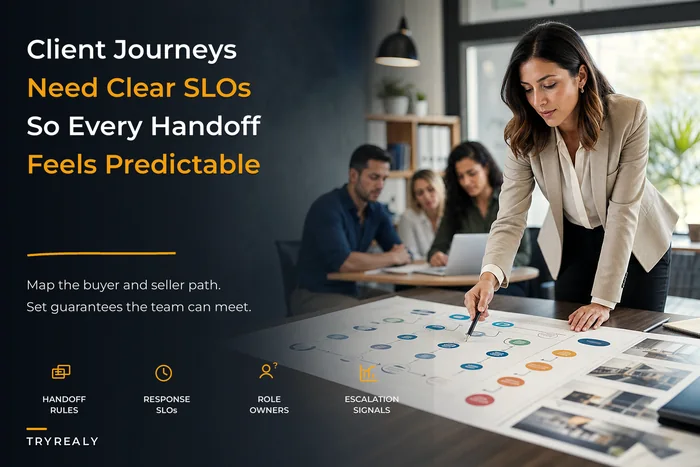 Client experience blueprint for small agencies: journey maps with SLOs, role handoffs and measurable guarantees