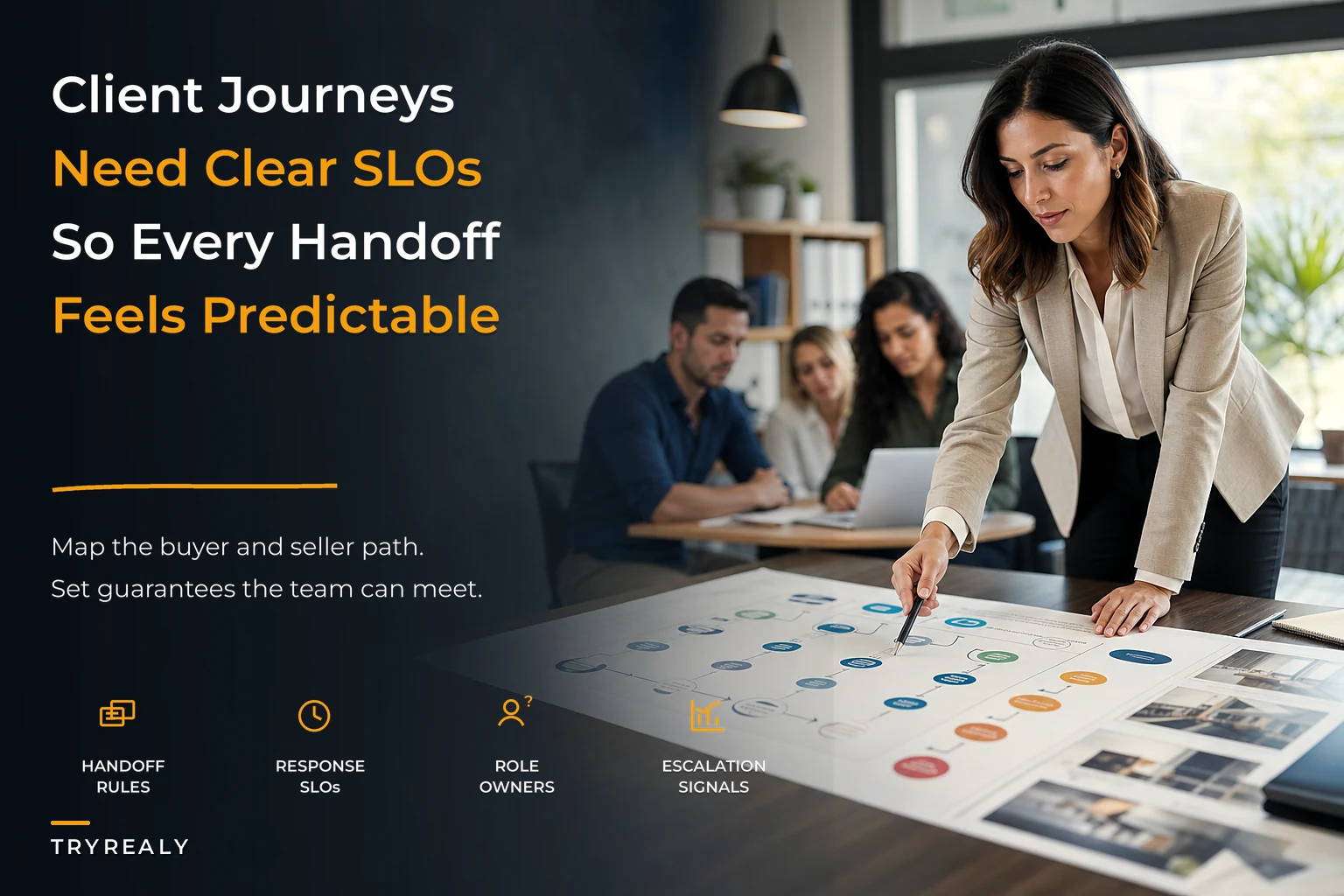 Client experience blueprint for small agencies: journey maps with SLOs, role handoffs and measurable guarantees
