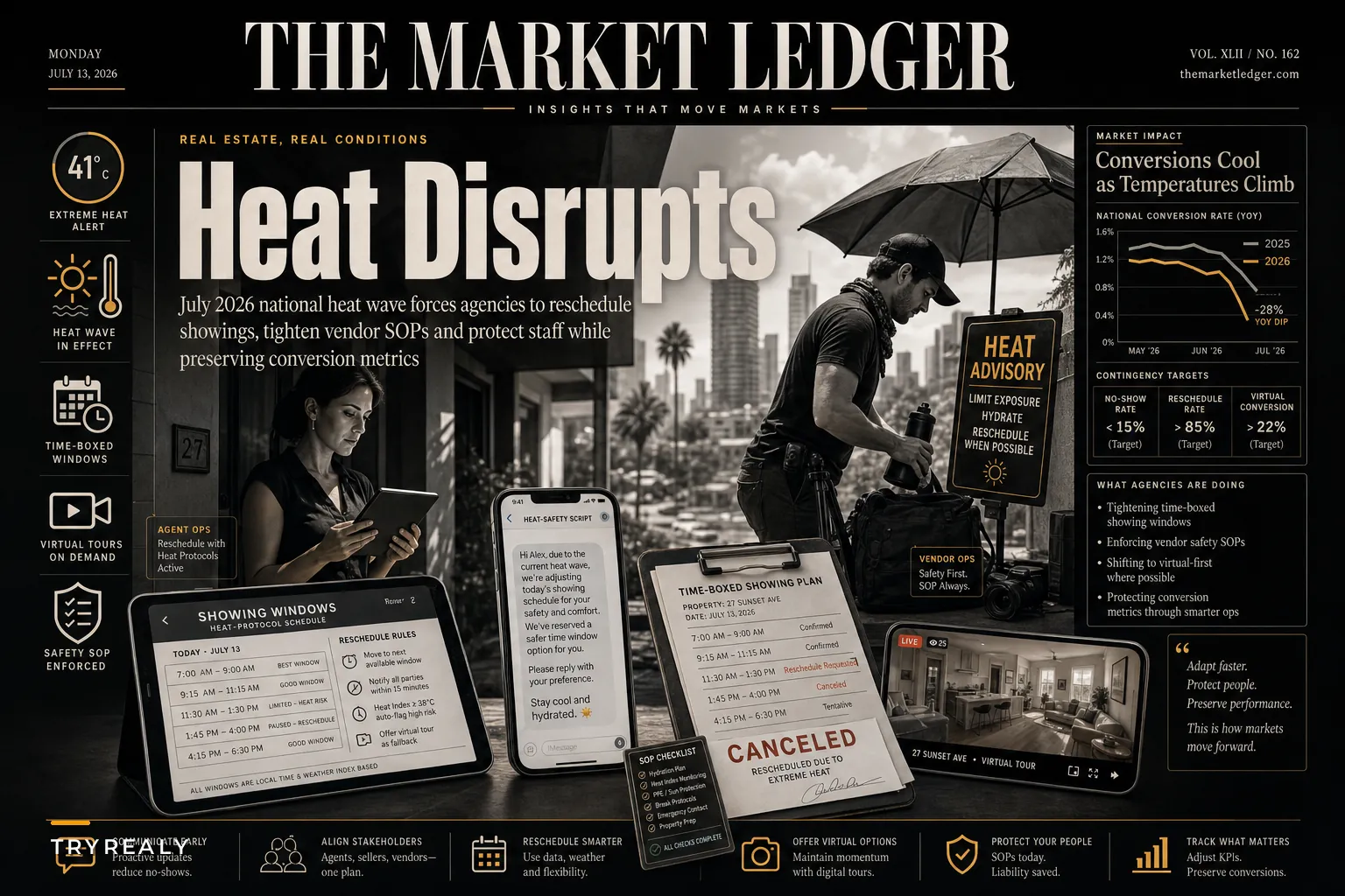 Extreme-Heat Playbook for Agencies: Scheduling, Safety and Vendor SOPs to Keep Listings Moving
