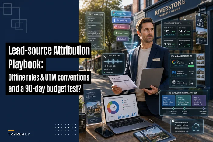 Lead-source attribution playbook for small agencies: offline rules, UTM conventions and a 90-day budget test