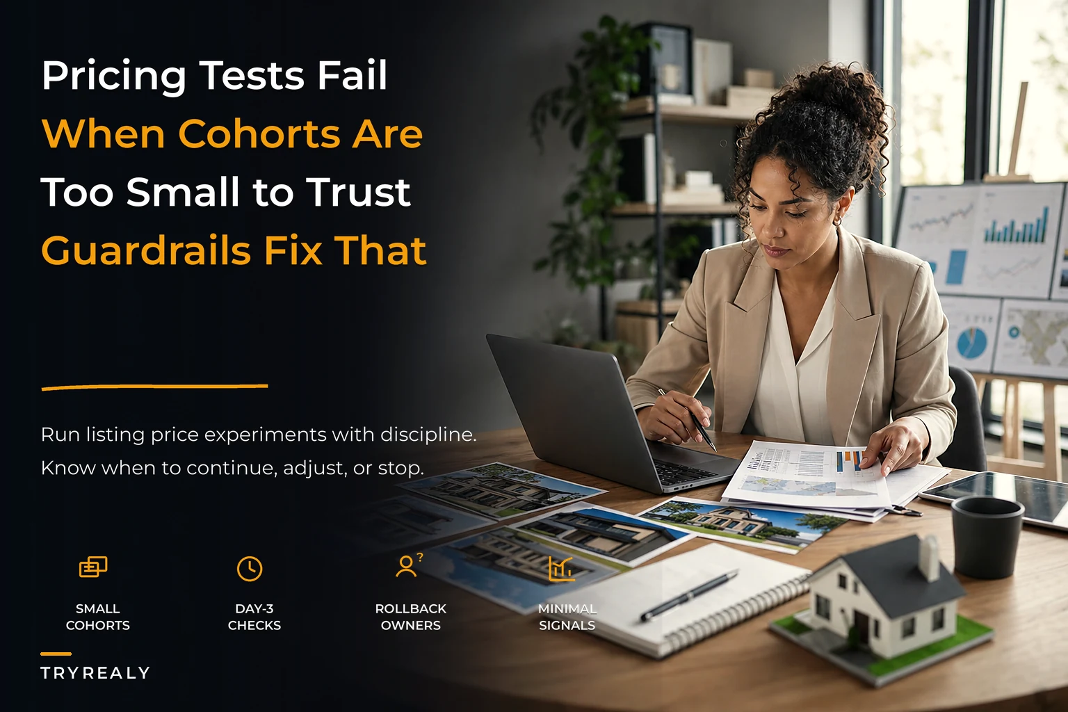 Operational pricing experiments for listings: small‑cohort rules, rollout guardrails and rollback scripts