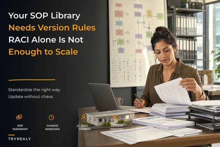 Real estate operations manual: taxonomy, RACI templates and versioning rules for small agencies