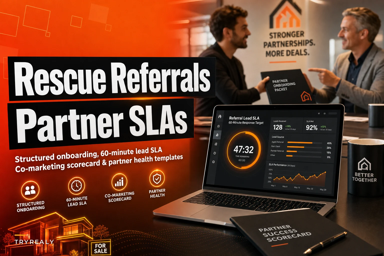 Stop losing referral leads: partner onboarding, lead SLAs and a co‑marketing scorecard for agencies