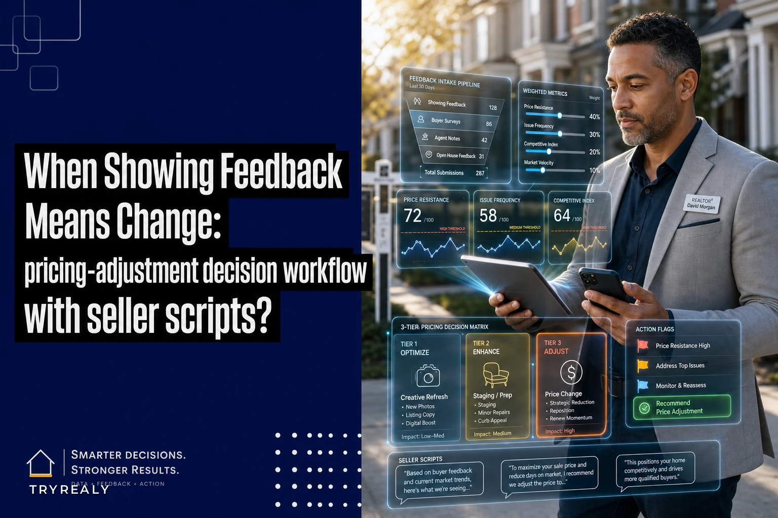 When showing feedback means change: a pricing-adjustment decision workflow with seller scripts