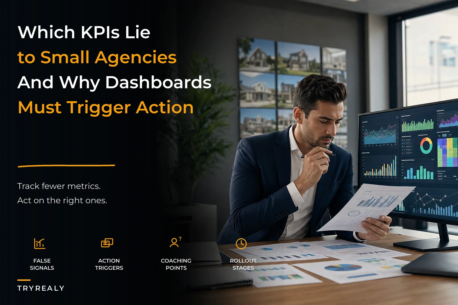 Which real‑estate KPIs mislead small agencies (and the dashboard that links metrics to action)