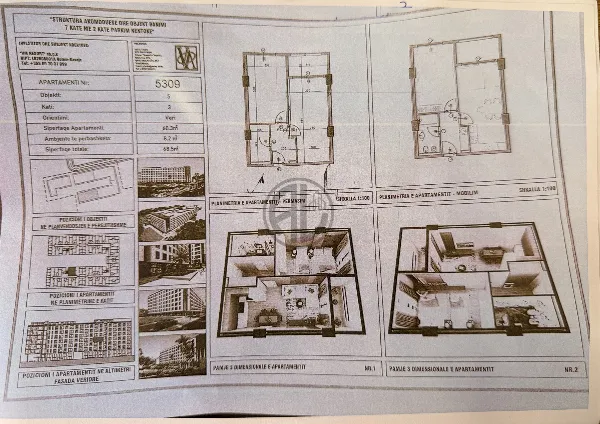 Apartament 1+1 68.5m2 tek Rezidenca VM. - Image 2